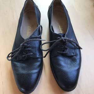 Salvatore Ferragamo Black Leather Flats